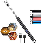 Upgraded Rechargeable Electric Gas Lighter for Kitchen Cooking Gas Stove, 360° Flexible Neck Arc Lighter Plasma Flameless Windproof USB Lighter (Multicolor)