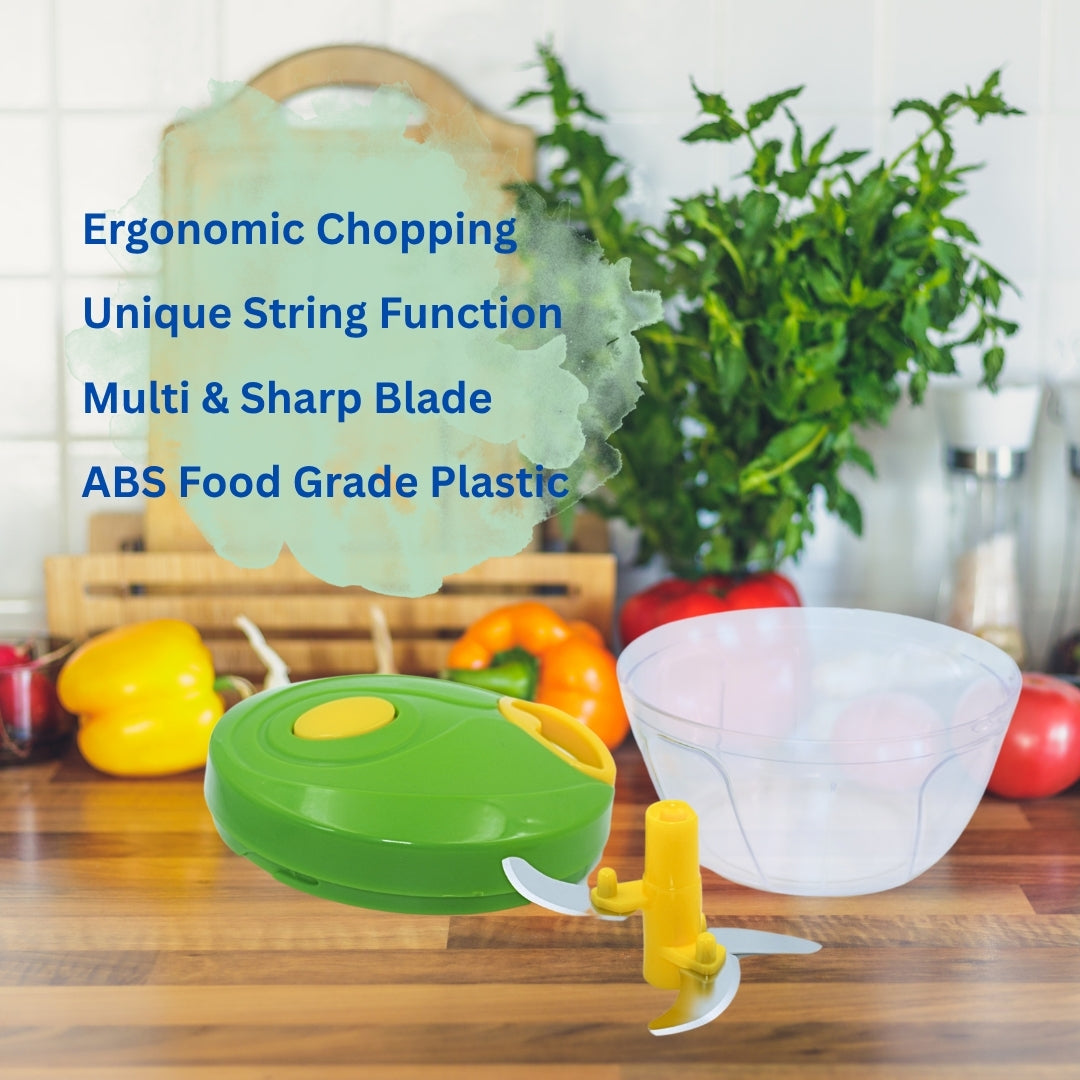 DailyNeedDeals Multi-Blade Manual Vegetable Chopper & Mincer