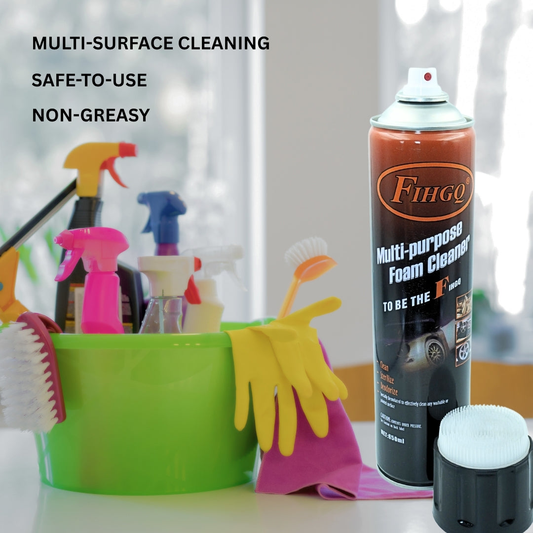 DailyNeedDeals FiHGO Multi-purpose Foam Cleaner with Brush Cap