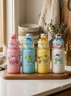 Cute Little Bottles for Kids 500 ml Insulated Hot and Cold Leakproof