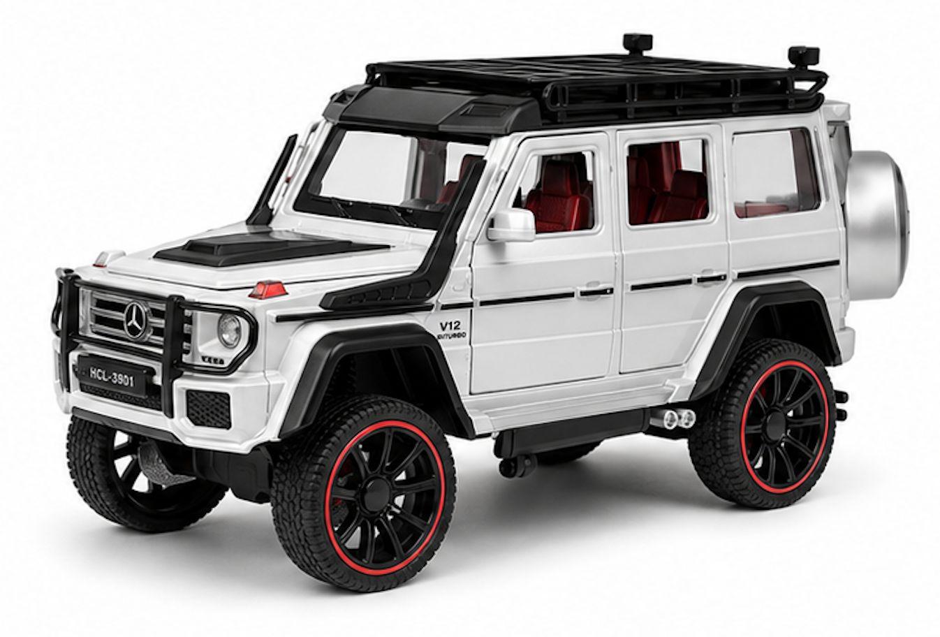 1:22 Die-Cast Remote Control SUV Car with Smoke Effect, Openable Doors & LED Lights – RC Toy Car for Kids