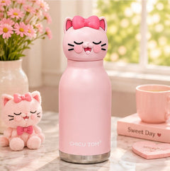 Chicu Tom 3D Animal Steel Bottle |
Cute Insulated Water Bottle for Kids (500ml)