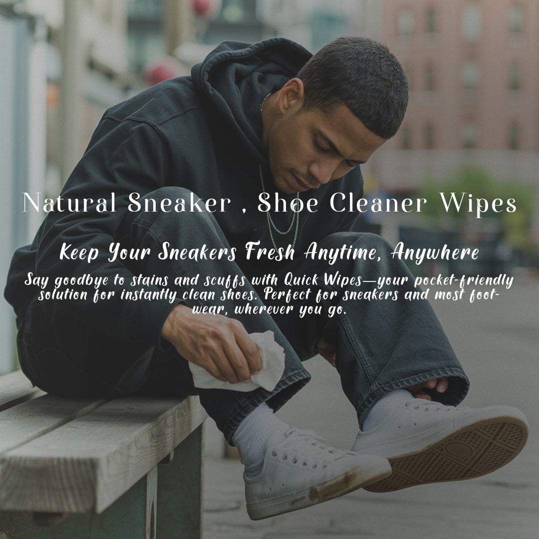 DailyNeedDeals™ Natural Sneaker & Shoe Cleaner Wipes - 1 Packs of 80