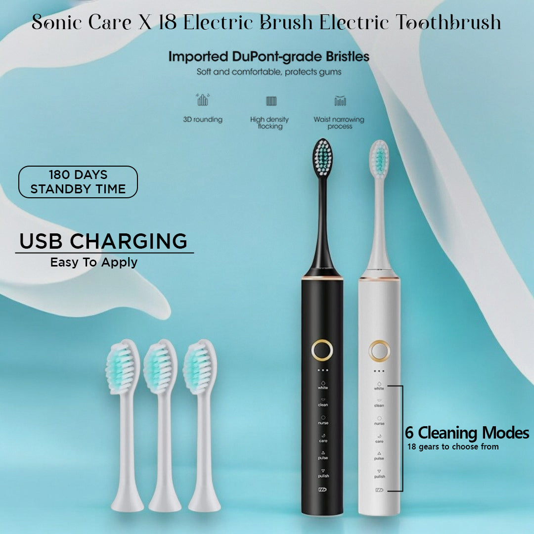 DailyNeedDeals™ Care X-18 Electric Brush Electric Toothbrush  (Black)