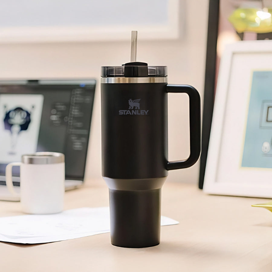 Stanley Quencher H2.0 Tumbler with Handle and Straw 40 oz | Flowstate 3-Position Lid | Cup Holder Compatible for Travel | Insulated Stainless Steel Cup | BPA-Free