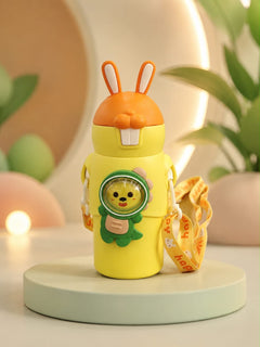 Cute Rabbit Bottles for Kids 500 ML Insulated Hot and Cold Leakproof