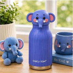 Chicu Tom 3D Animal Steel Bottle |
Cute Insulated Water Bottle for Kids (500ml)