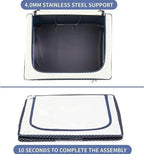 66 Liter Storage Organizer- Dark Blue Polkadot