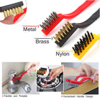 3 Piece Wire Brush Cleaning Tool