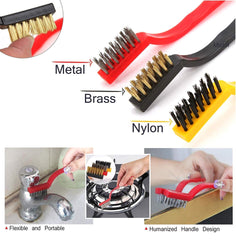 3 Piece Wire Brush Cleaning Tool