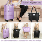 ROLLING DUFFLE BAG WITH WHEELS (EXPANDABLE)