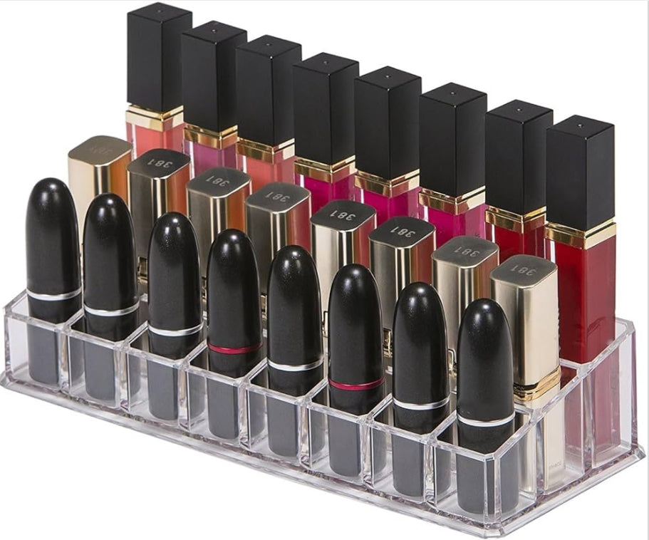 24 Compartment Acrylic Lipstick Stand/Organiser