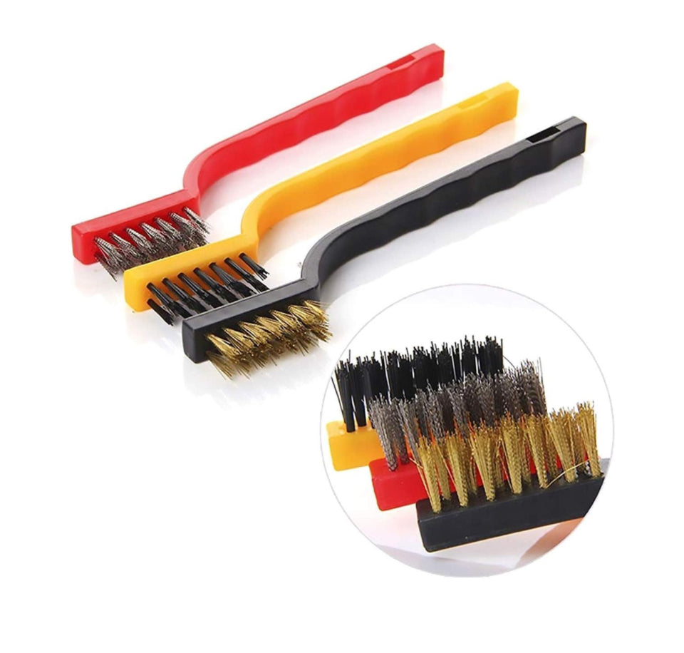 3 Piece Wire Brush Cleaning Tool