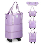 ROLLING DUFFLE BAG WITH WHEELS (EXPANDABLE)
