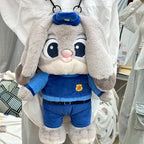 Disney Cartoon Zootopia Judy Hopps Nick Wide Kawaii Doll Backpack🎒