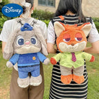 Disney Cartoon Zootopia Judy Hopps Nick Wide Kawaii Doll Backpack🎒