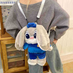 Disney Cartoon Zootopia Judy Hopps Nick Wide Kawaii Doll Backpack🎒