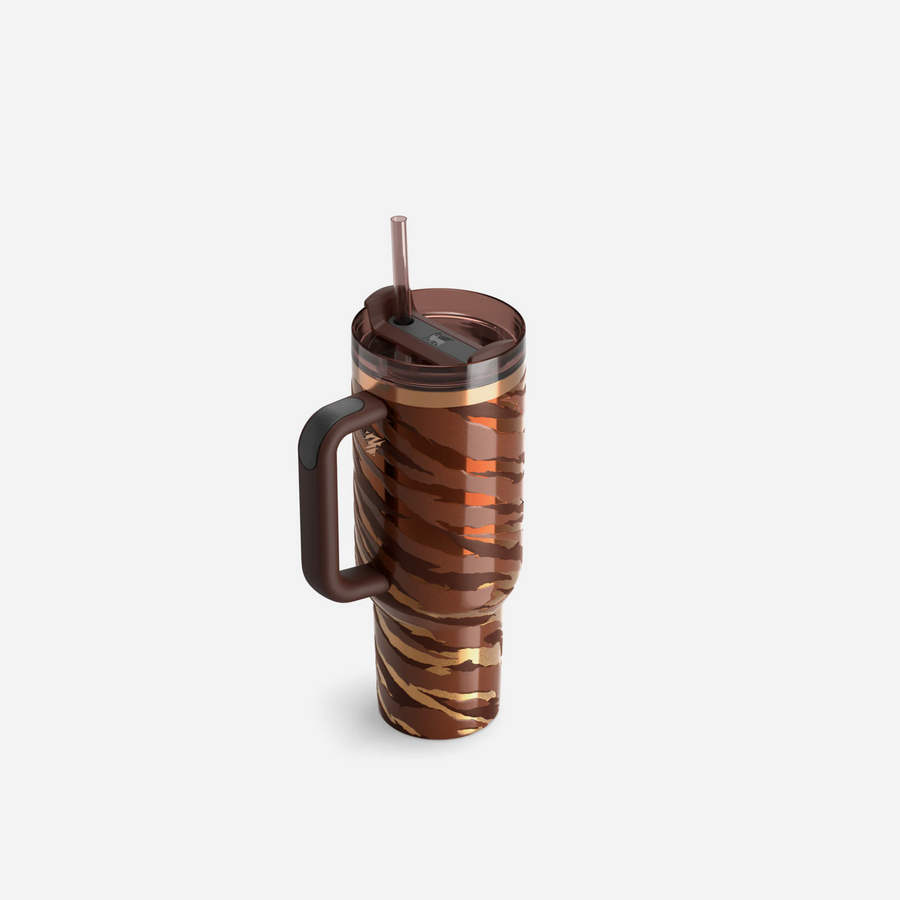 STANLEY X TYLA TIGER Flowstate Quencher Bronze 40oz Tumbler 🐅