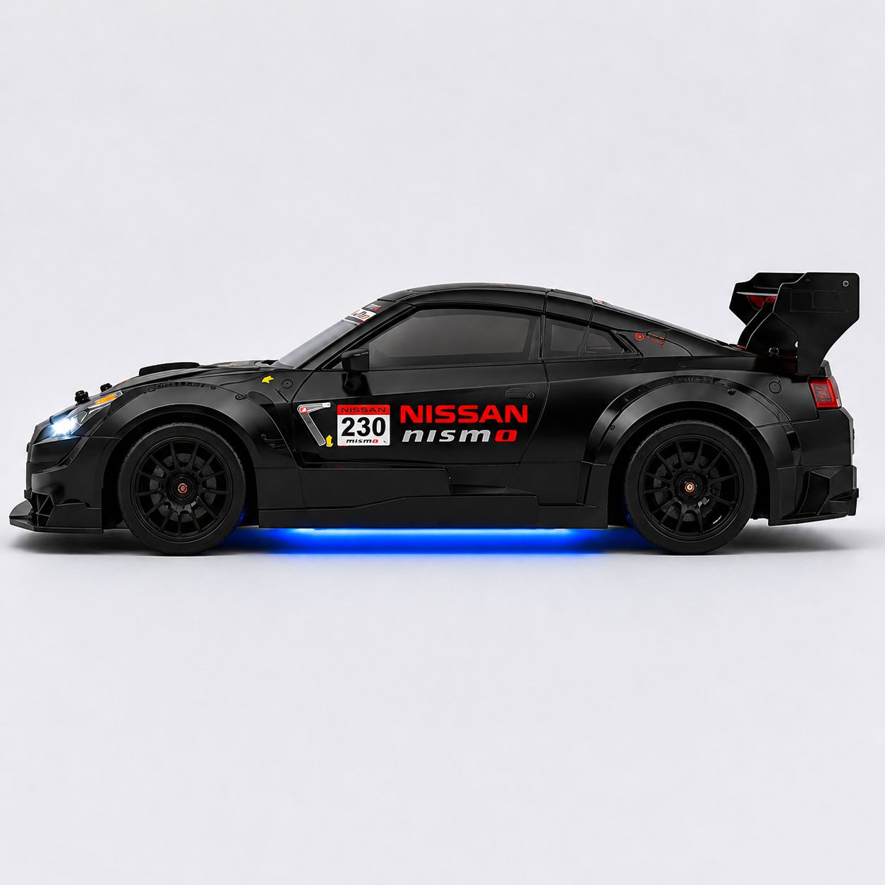 1:16 RC Drift Racing Car with LED Lights, 2.4GHz Remote, Extra Tyres & Racing Cones