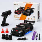1:16 RC Drift Racing Car with LED Lights, 2.4GHz Remote, Extra Tyres & Racing Cones