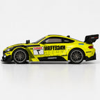 Yellow Sports RC Racing Car 1:10 Scale – Rechargeable Remote Control Drift Car with LED Lights & Extra Tyres