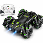 4WD Remote Control Stunt Car with 360° Rotation, Spray Mist & LED Lights, Double-Sided RC Drift Car Toy