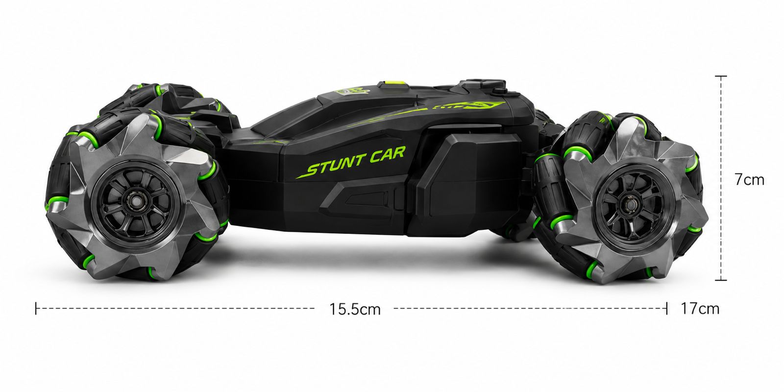 4WD Remote Control Stunt Car with 360° Rotation, Spray Mist & LED Lights, Double-Sided RC Drift Car Toy