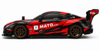 R35 GT-R Style 1:16 RC Speed Drift Car with 2.4GHz Remote, LED Lights, 7.4V Battery & Extra Drift Wheels