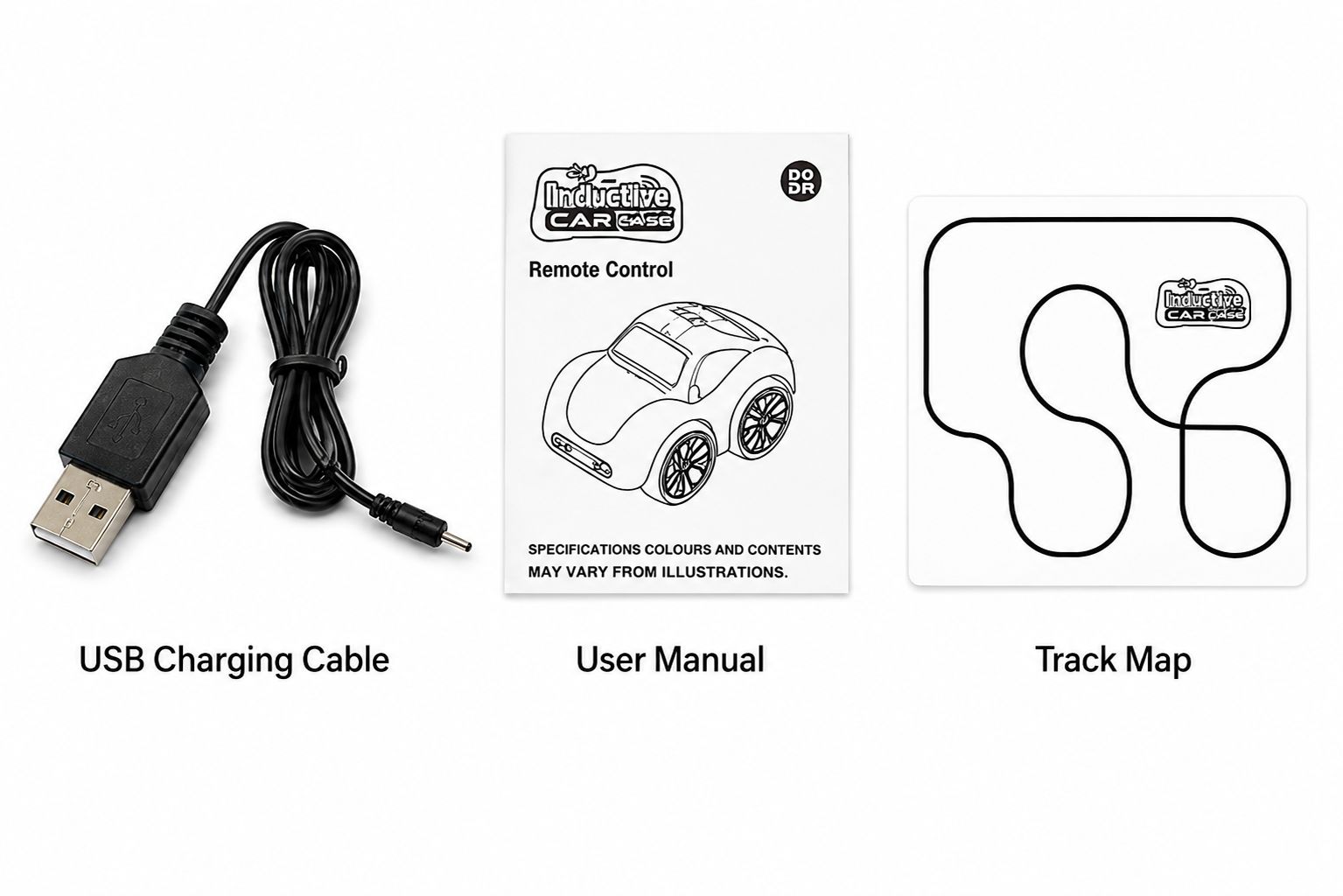 Magic Induction Follow-Line Car Toy with Remote Control, Track Map & USB Charging – Kids Smart Car Toy