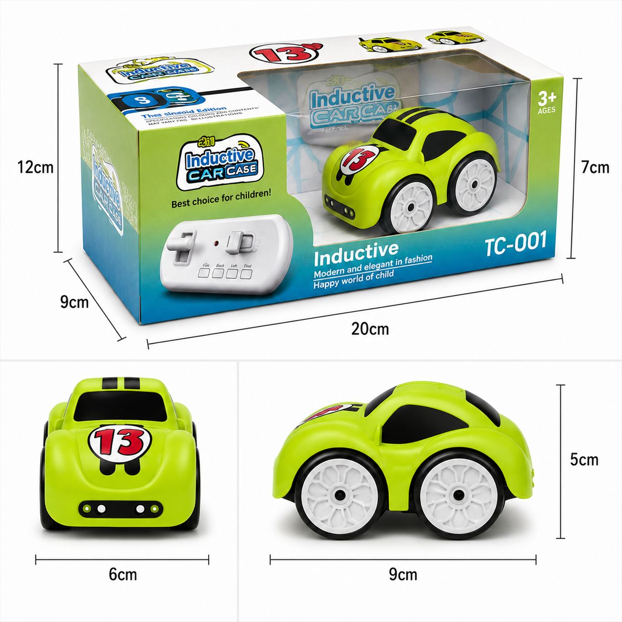 Magic Induction Follow-Line Car Toy with Remote Control, Track Map & USB Charging – Kids Smart Car Toy