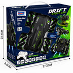 4WD Remote Control Stunt Car with 360° Rotation, Spray Mist & LED Lights, Double-Sided RC Drift Car Toy