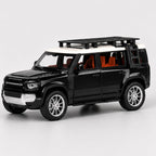 Defender Style 1:22 Die-Cast RC SUV Model with Lights, Openable Doors & Roof Rack