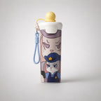 Cute Cartoon Kids Straw Water Bottle with Wrist Strap – Portable School Sipper Bottle
