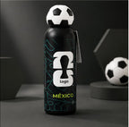 Football Theme Kids Water Bottle with 3D Soccer Ball Cap