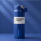 Stanley Style Bottle with Flip Straw Lid