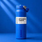 Stanley Style Bottle with Flip Straw Lid