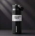 Stanley Style Bottle with Flip Straw Lid