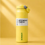 Stanley Style Bottle with Flip Straw Lid
