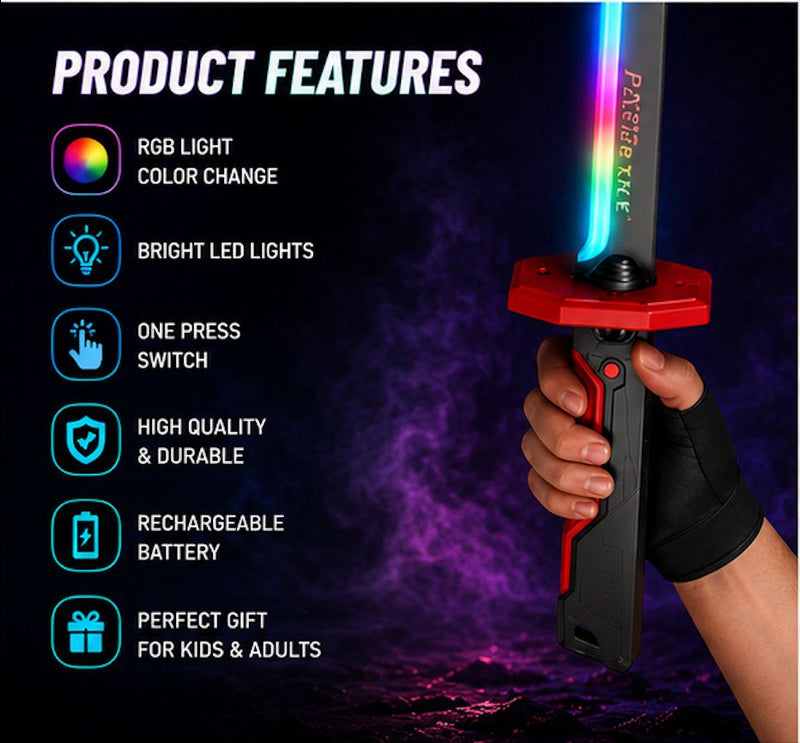 RGB Light Up Battle Sword Toy