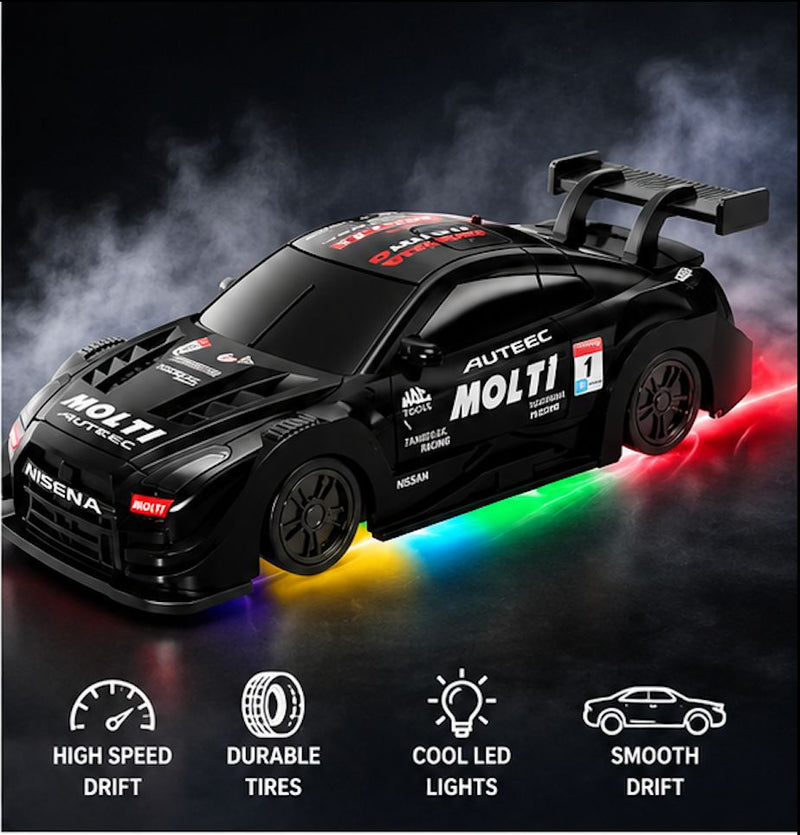 High Speed RC Racing Drift Car with LED Lights