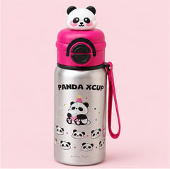 Panda Design Kids Water Bottle with Strap