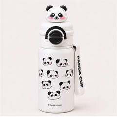 Panda Design Kids Water Bottle with Strap