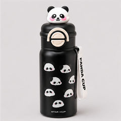 Panda Design Kids Water Bottle with Strap