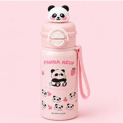 Panda Design Kids Water Bottle with Strap