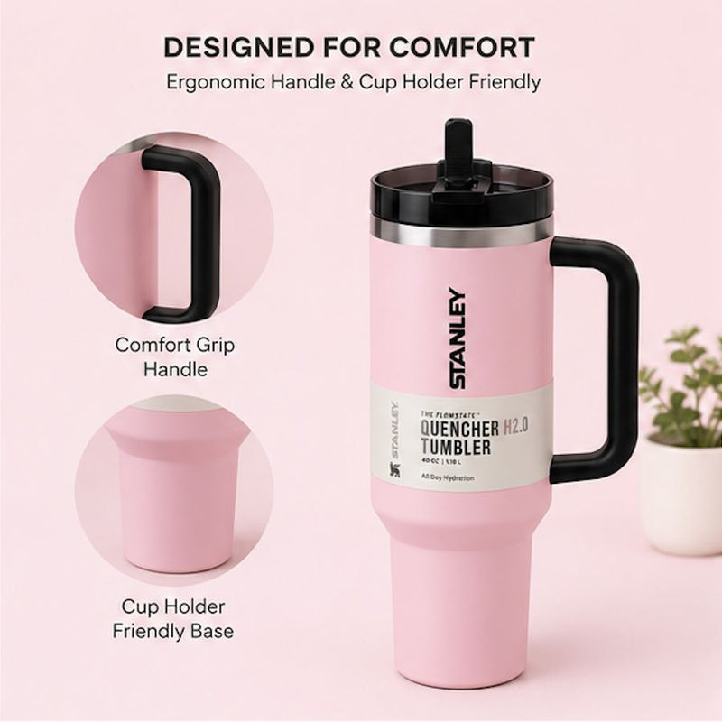 Stanley Quencher H2.0 40oz Tumbler with Handle and Straw Lid