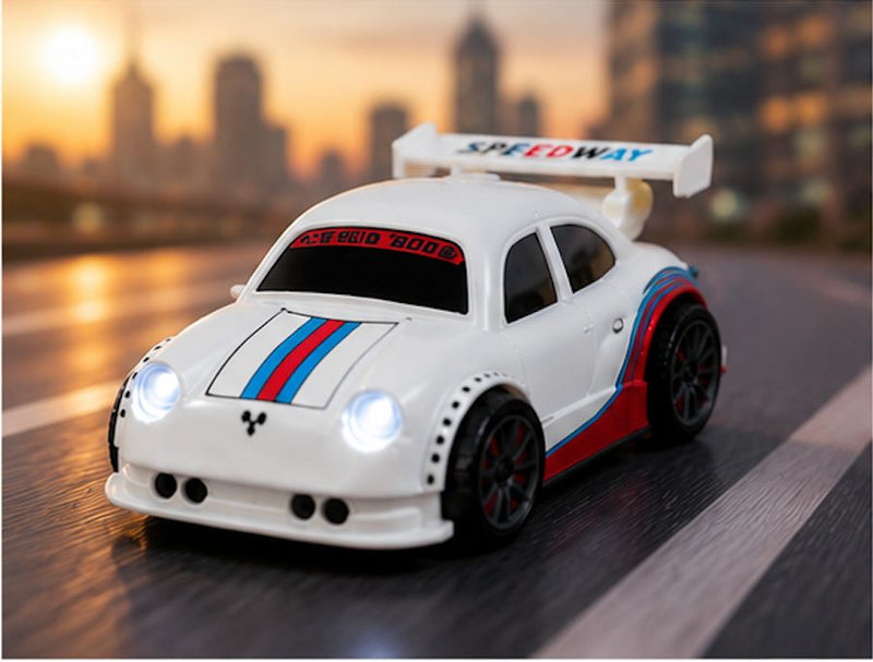 Mini Remote Control Racing Car with LED Headlights