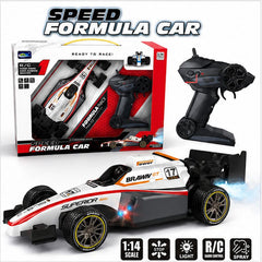 1:14 Scale Speed Formula RC Car with Spray Function & LED Lights