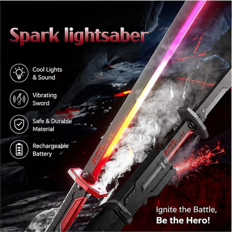 LED Spark Lightsaber Toy Sword