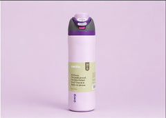 Owala Style Push Button Insulated Water Bottle with Built-in Straw