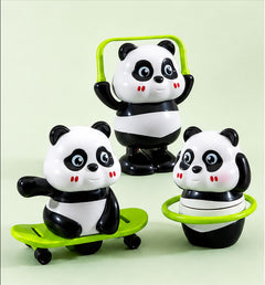 Cute Panda Musical Toy with Hula Hoop & Skateboard